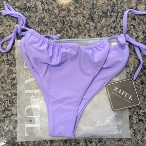 Zaful purple string bikini bottoms